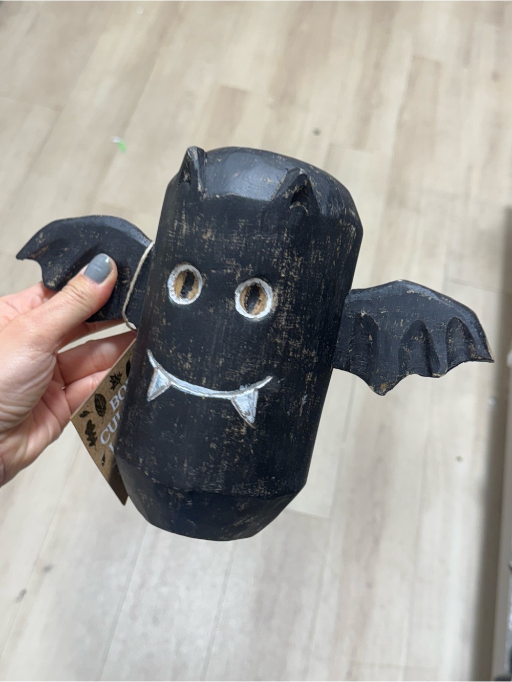 wooden Black Bat Costume Accessory - Unbranded